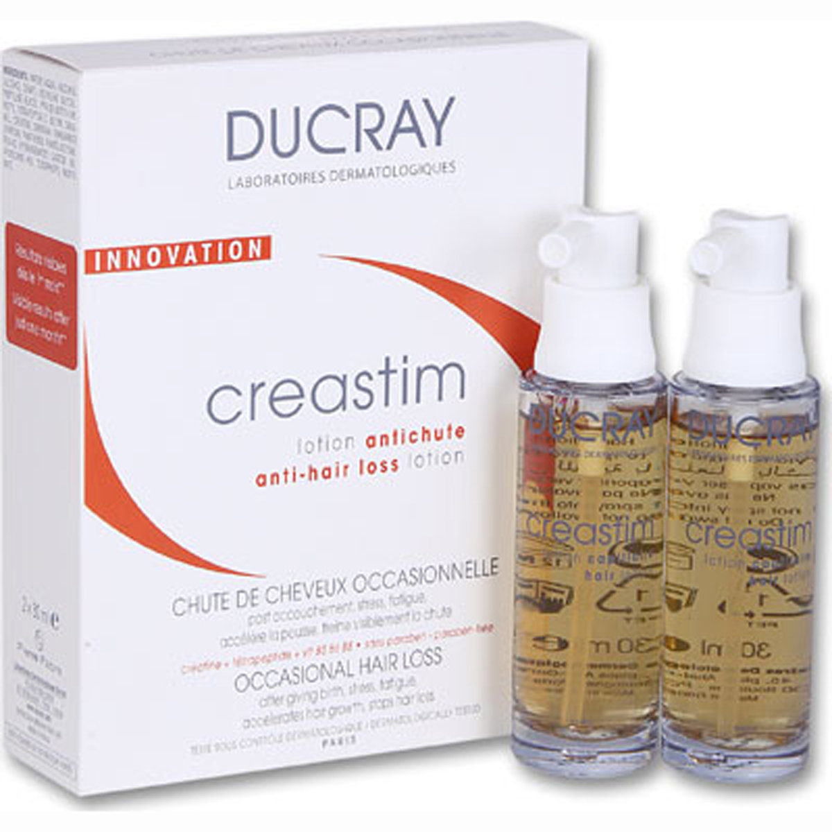 Ducray Creastim Anti-Hair Loss Lotion, 30 ml (Pack of 2), Pack of 1 Ducray Creastim Anti-Hair Loss Lotion, 30 ml (Pack of 2), Pack of 1