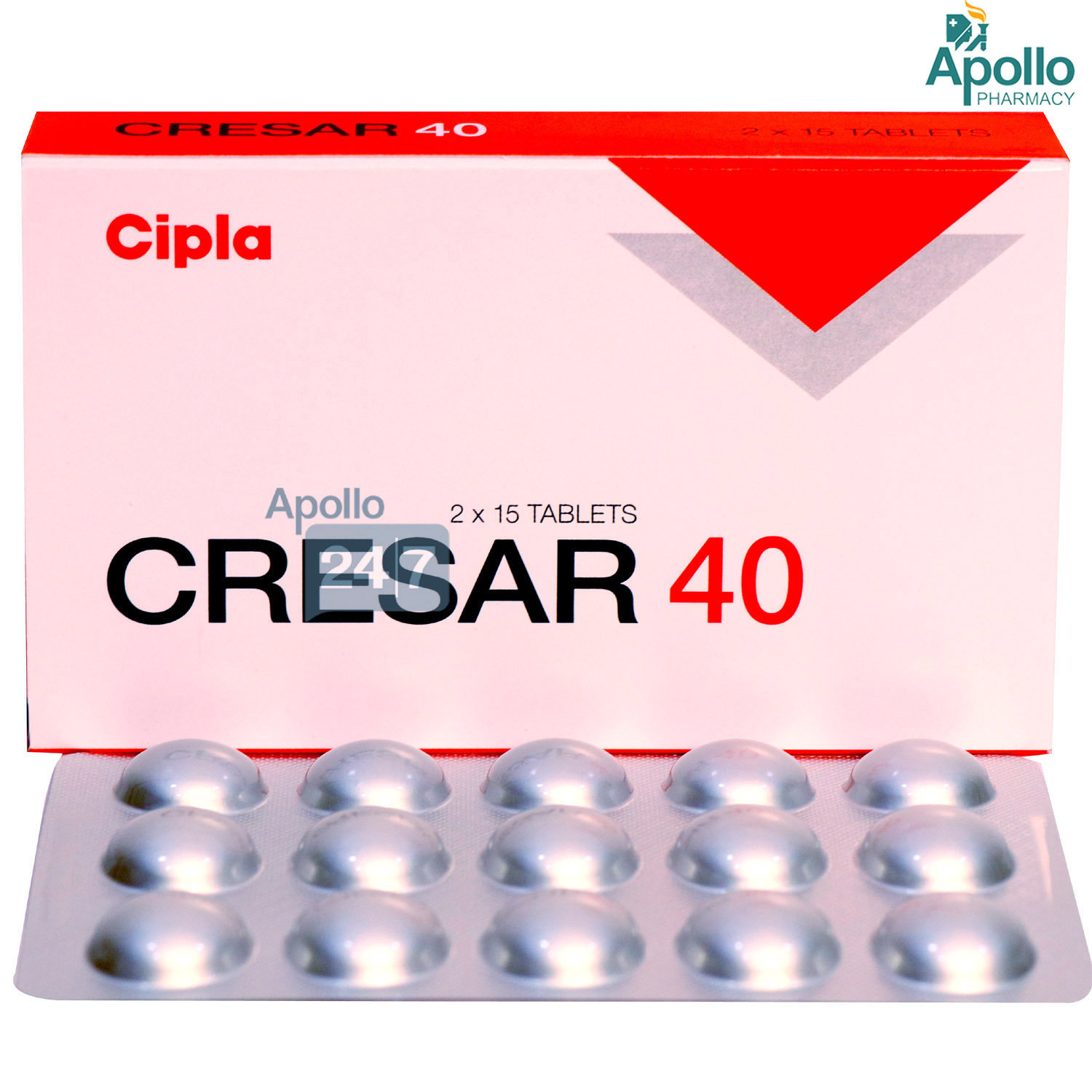 Cresar 40 Tablet 15's, Pack of 15 TABLETS Cresar 40 Tablet 15's, Pack of 15 TABLETS