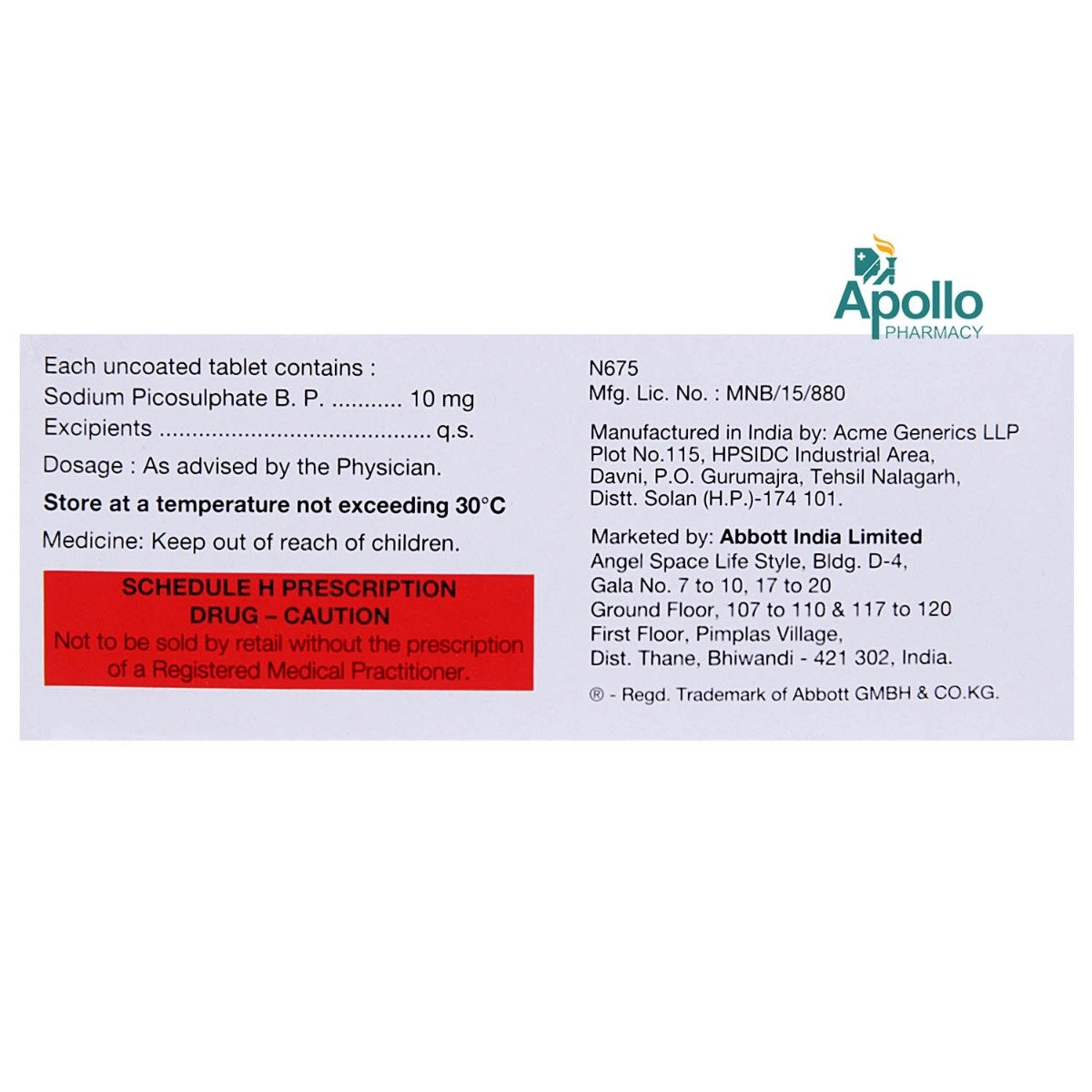 Cremalax Tablet 15's, Pack of 15 TABLETS Cremalax Tablet 15's, Pack of 15 TABLETS