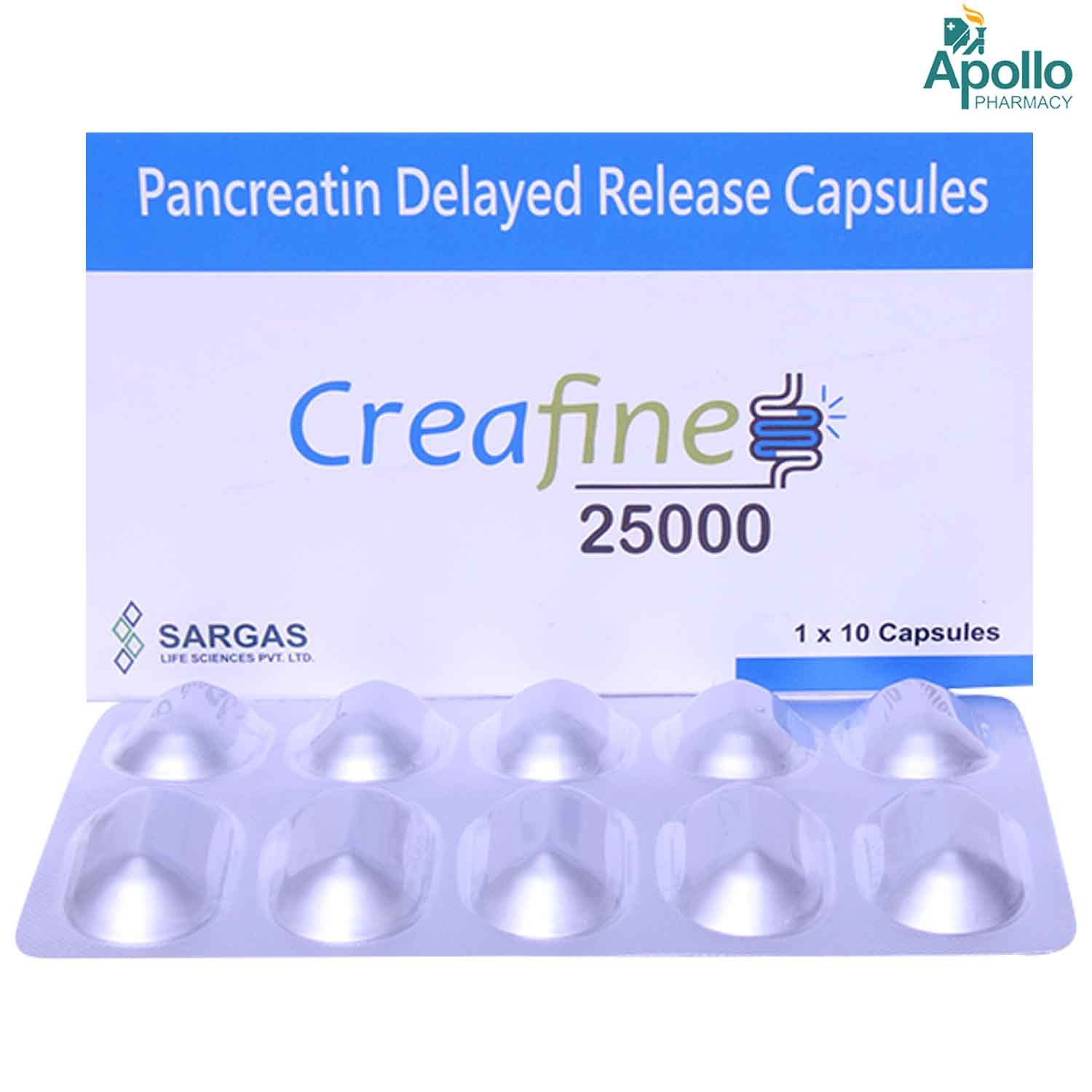 Creafine 25000 Capsule 10's, Pack of 10 CapsuleS Creafine 25000 Capsule 10's, Pack of 10 CapsuleS