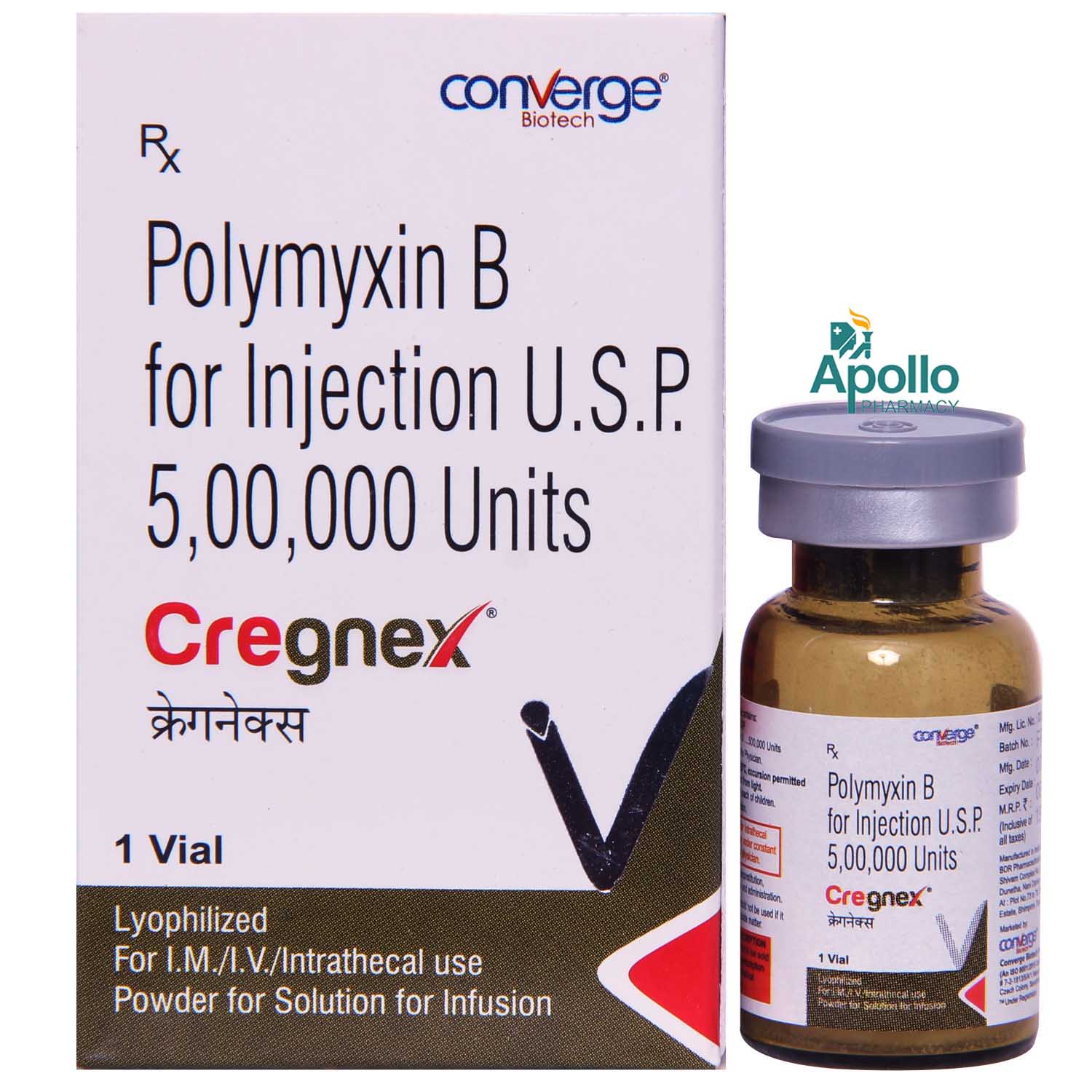Cregnex 500K Injection 1's, Pack of 1 Injection Cregnex 500K Injection 1's, Pack of 1 Injection