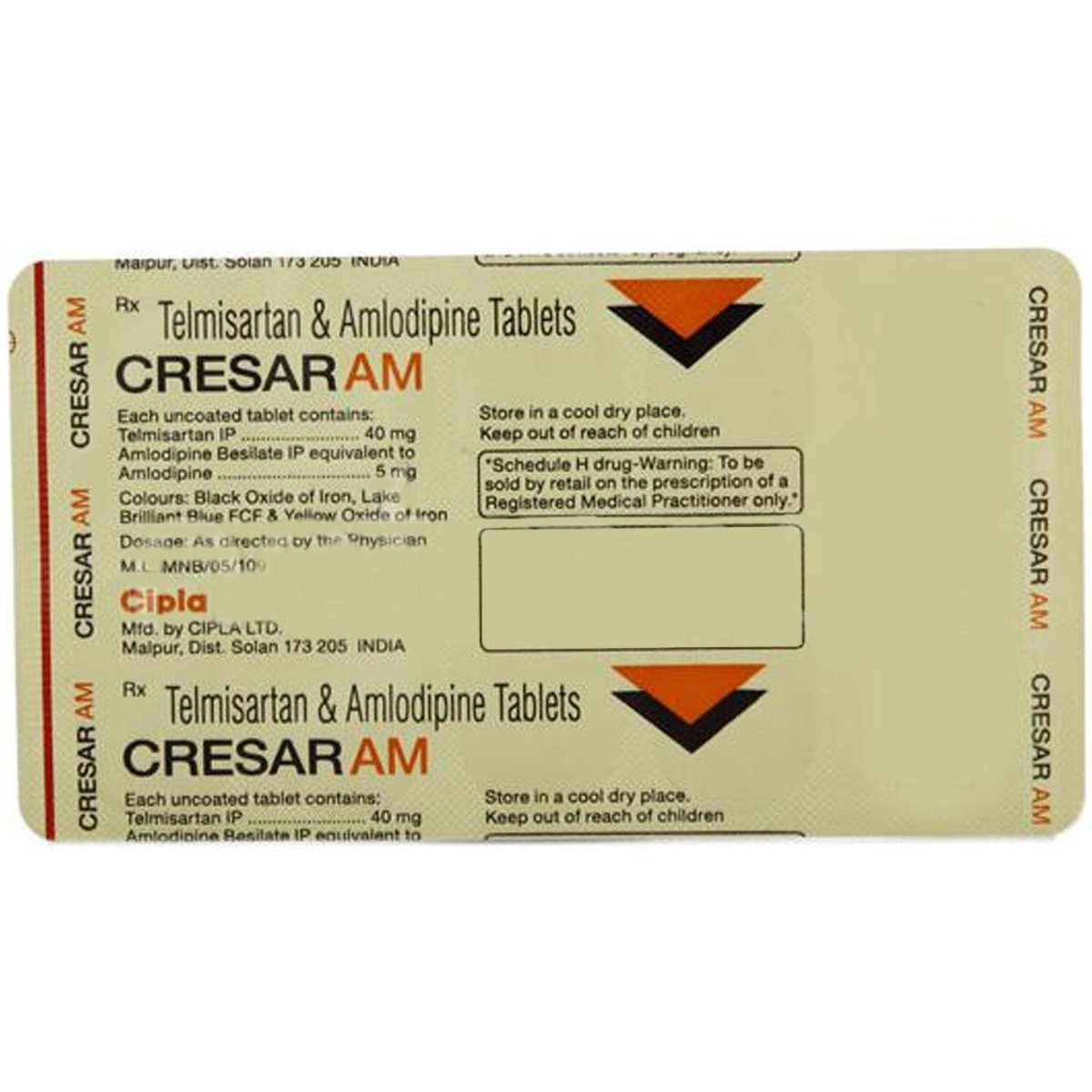 Cresar AM Tablet 10's, Pack of 10 Cresar AM Tablet 10's, Pack of 10