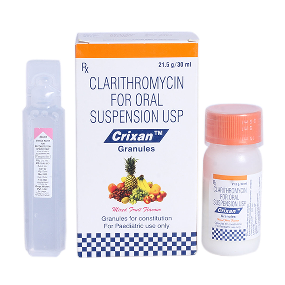 Crixan 125 Suspension 30 ml, Pack of 1 Suspension Crixan 125 Suspension 30 ml, Pack of 1 Suspension
