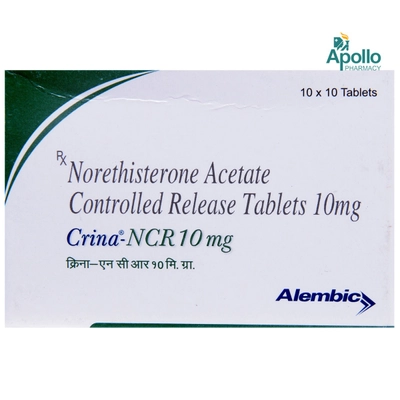 Crina-NCR 10 mg Tablet 10's, Pack of 10 TABLETS