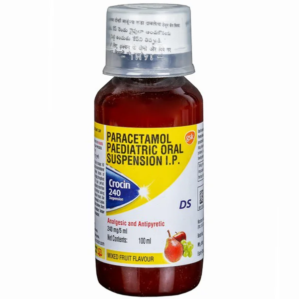 Crocin 240 DS Mixed Fruit Suspension 100 ml