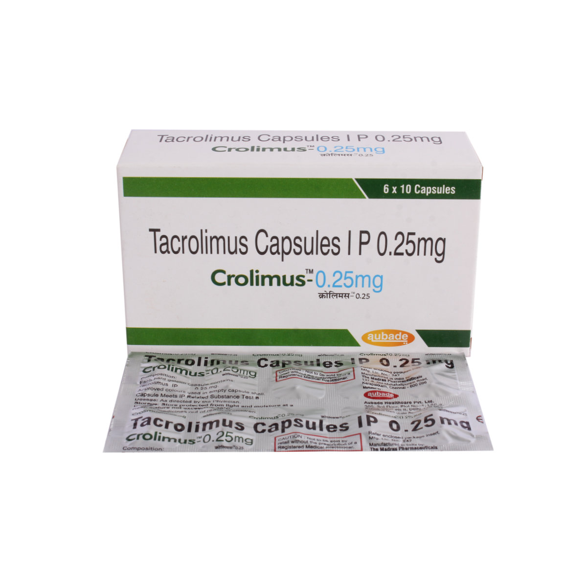 Crolimus-0.25 mg Capsule 10's, Pack of 10 CAPSULES Crolimus-0.25 mg Capsule 10's, Pack of 10 CAPSULES