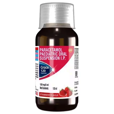 Crocin Suspension Strawberry Flavour 100 ml