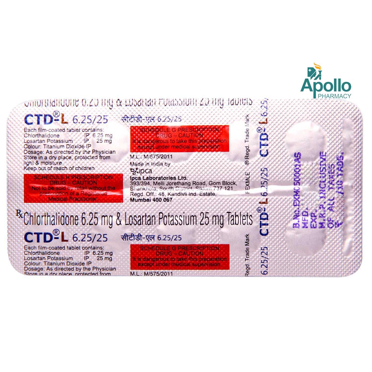CTD-L Tablet 10's, Pack of 10 TabletS CTD-L Tablet 10's, Pack of 10 TabletS