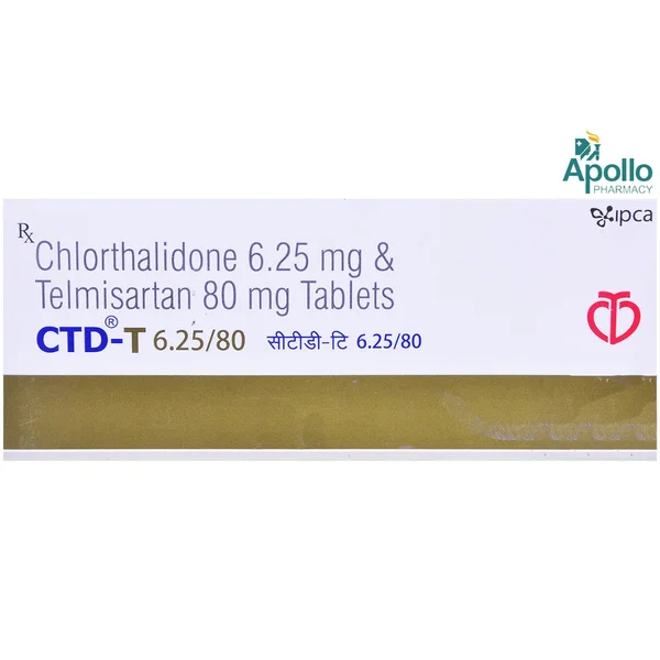 CTD-T 6.25/80 Tablet 10's, Pack of 10