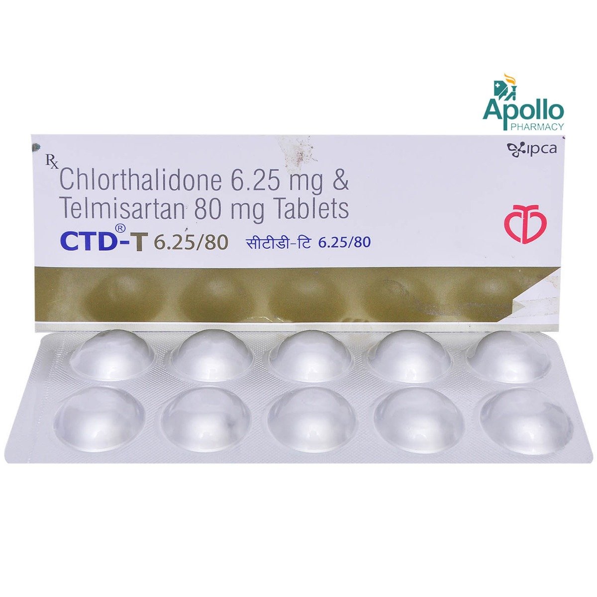 CTD-T 6.25/80 Tablet 10's, Pack of 10 CTD-T 6.25/80 Tablet 10's, Pack of 10