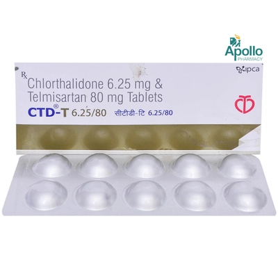 Ctd-T 6.25/80 Tablet 10's, Pack of 10 TABLETS