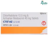 CTD-AZ 12.5/40 Tablet 10's, Pack of 10 TABLETS