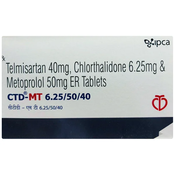 CTD-MT 6.25 mg/50 mg/40 mg Tablet 10's