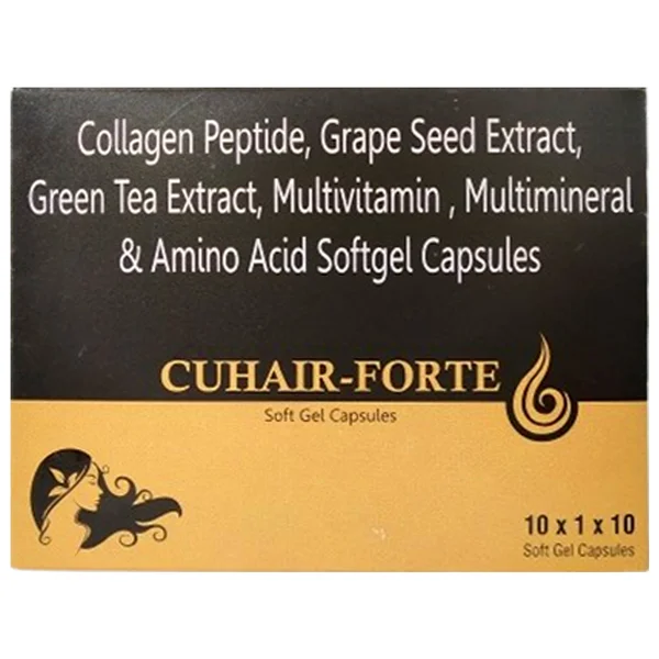 Cuhair-Forte Softgel Capsule 10's, Pack of 10