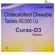 Curax-D3 Orange Flavour Tablet 4's