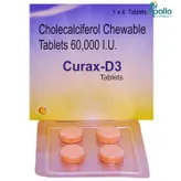 Curax-D3 Orange Flavour Tablet 4's, Pack of 4 TabletS
