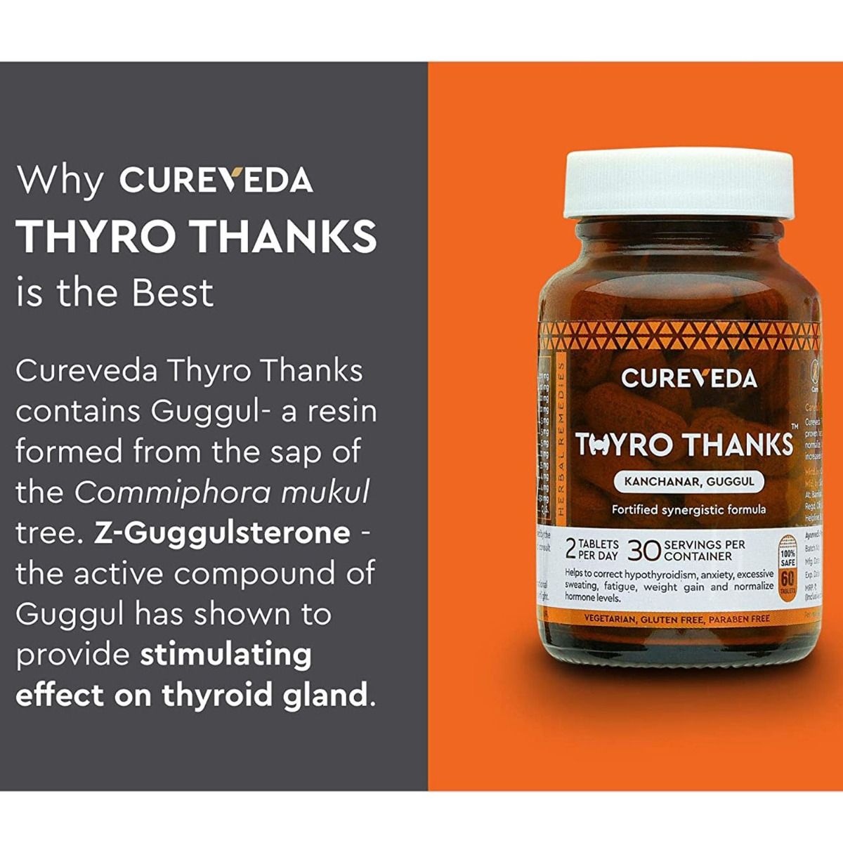 Cureveda Thyro Thanks, 60 Tablets Price, Uses, Side Effects