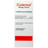 Cutenox 60mg Injection 0.6 ml, Pack of 1 INJECTION
