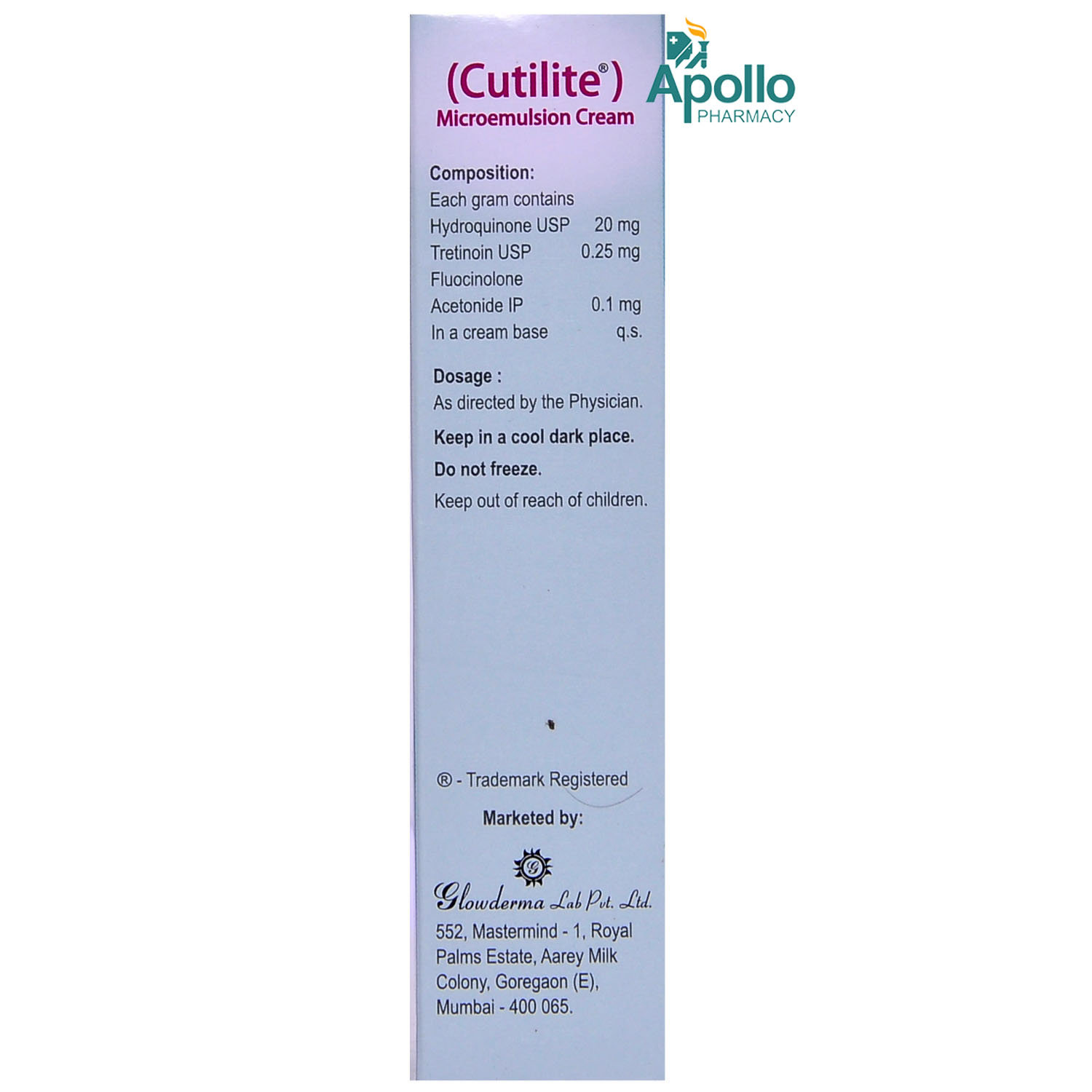 Cutilite Cream 20 gm, Pack of 1 Cream Cutilite Cream 20 gm, Pack of 1 Cream
