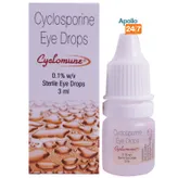 Cyclomune 0.1% Eye Drops 3 ml, Pack of 1 EYE DROPS