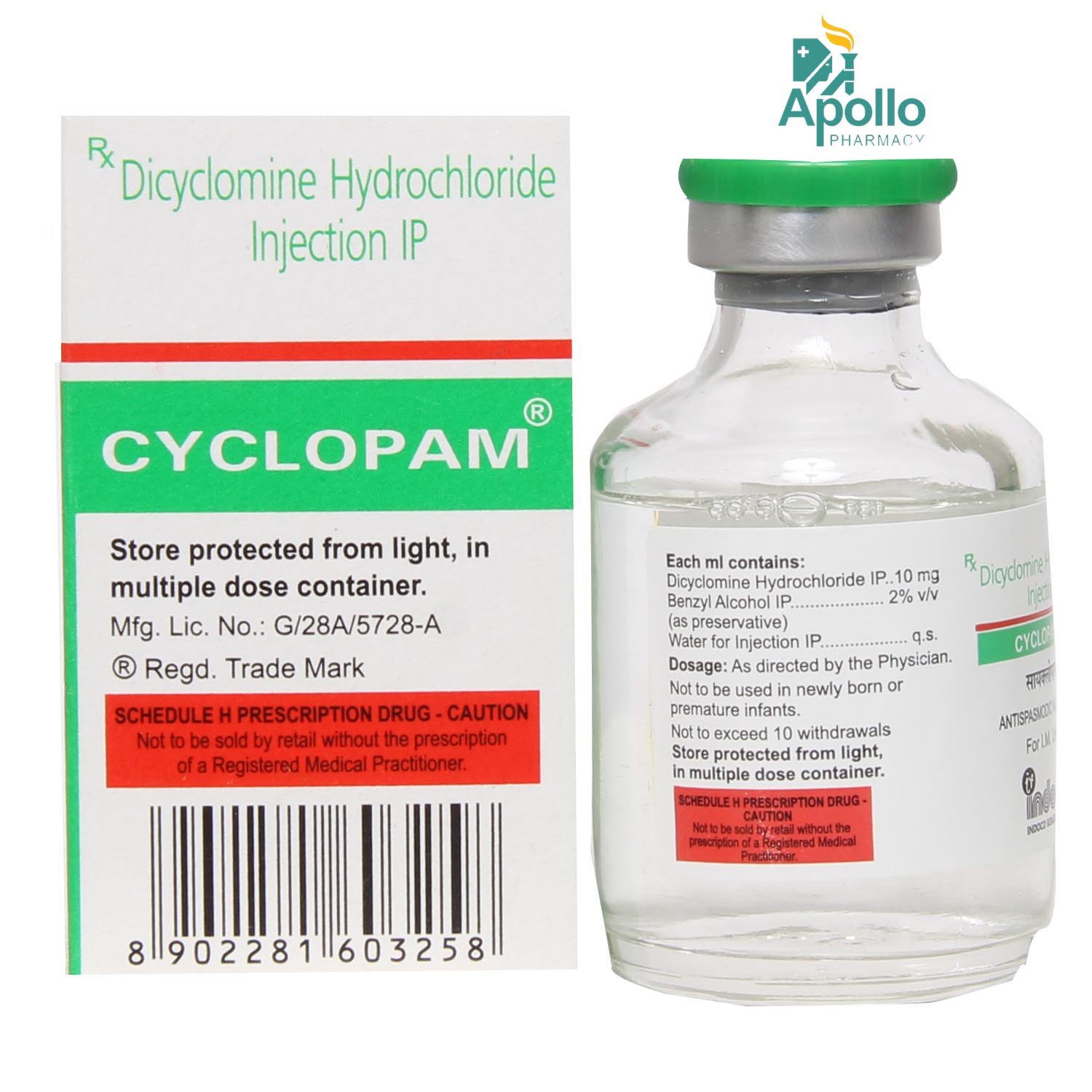 CYCLOPAM INJECTION 30ML, Pack of 1 CYCLOPAM INJECTION 30ML, Pack of 1