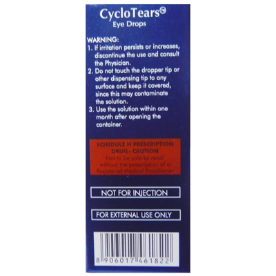 Cyclo Tears Eye Drops 3 ml, Pack of 1 EYE DROPS