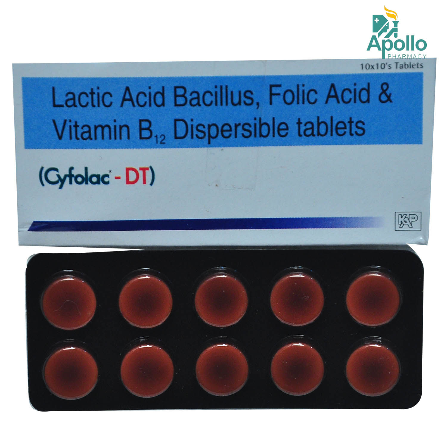 Buy Cyfolac-DT Tablet 10's Online