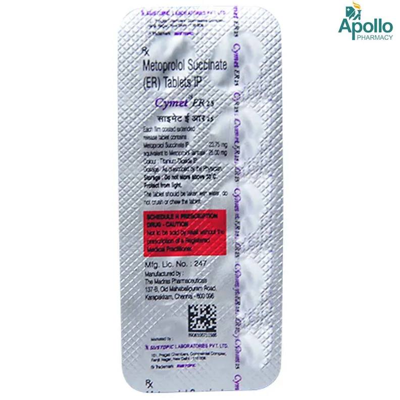 Buy Cymet ER 25 Tablet online | Uses, Side Effects, Price and ...