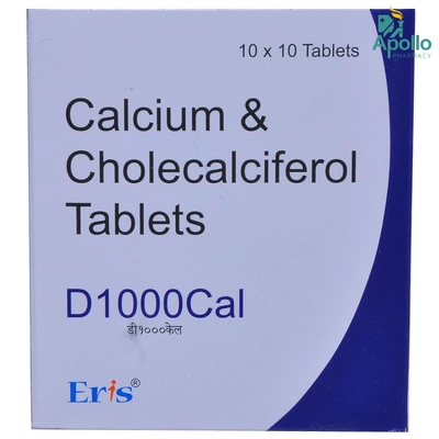 D 1000 Cal Tablet 10's, Pack of 10 TABLETS