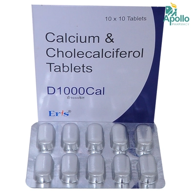 D 1000 Cal Tablet 10's, Pack of 10 TABLETS