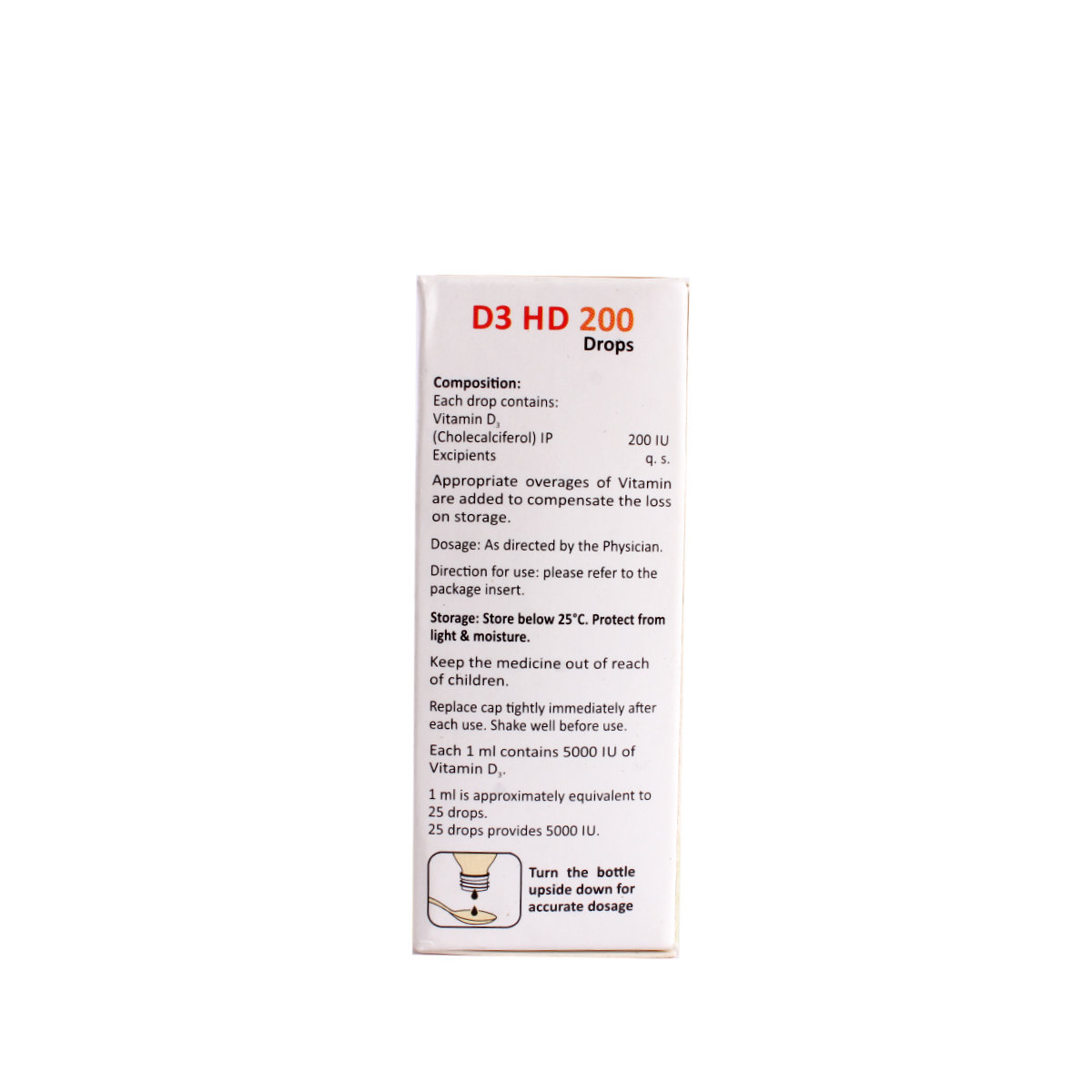 D3 HD 200 Oral Drop 5 ml, Pack of 1 DROPS D3 HD 200 Oral Drop 5 ml, Pack of 1 DROPS
