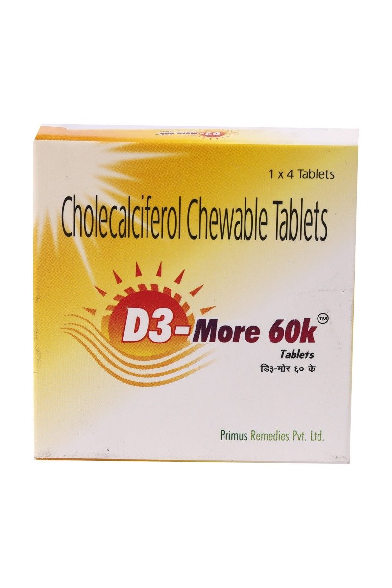 D3 More 60K Tablet 4's, Pack of 4 D3 More 60K Tablet 4's, Pack of 4