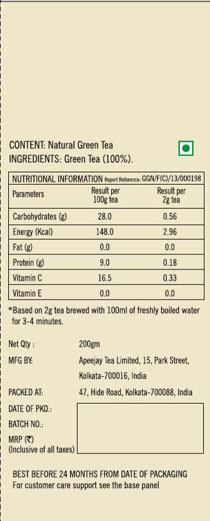 Ty.phoo Pure Green Tea Leaf Powder, 200 gm, Pack of 1 