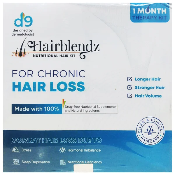 D9 Hairblendz Nutrional Hair Kit For Chronic Hair Loss, 1 Count
