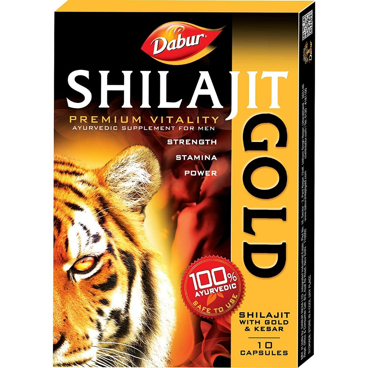 Dabur Shilajit Gold, 10 Capsules, Pack of 1 