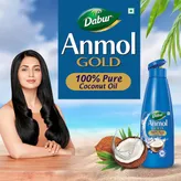 Dabur Anmol Gold 100% Pure Coconut Oil, 600 ml, Pack of 1