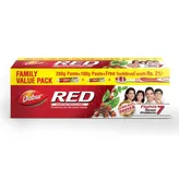 Dabur Red Toothpaste Combo Pack, 300 gm (200+100 gm + Free Toothbrush), Pack of 1