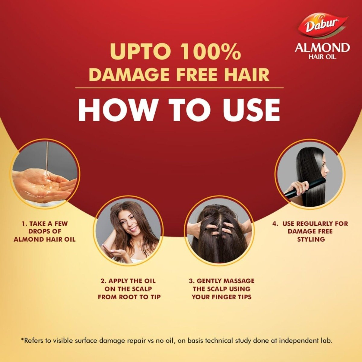 Dabur Almond Hair Oil, 95 ml, Pack of 1 Dabur Almond Hair Oil, 95 ml, Pack of 1