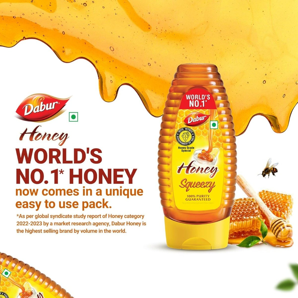 Dabur Honey Squeezy, 225 gm (Buy 1 Get 1 Free), Pack of 1 Dabur Honey Squeezy, 225 gm (Buy 1 Get 1 Free), Pack of 1