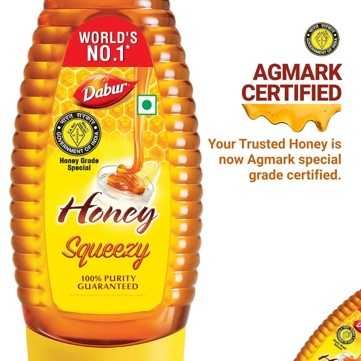 Dabur Honey Squeezy, 225 gm (Buy 1 Get 1 Free), Pack of 1 Dabur Honey Squeezy, 225 gm (Buy 1 Get 1 Free), Pack of 1