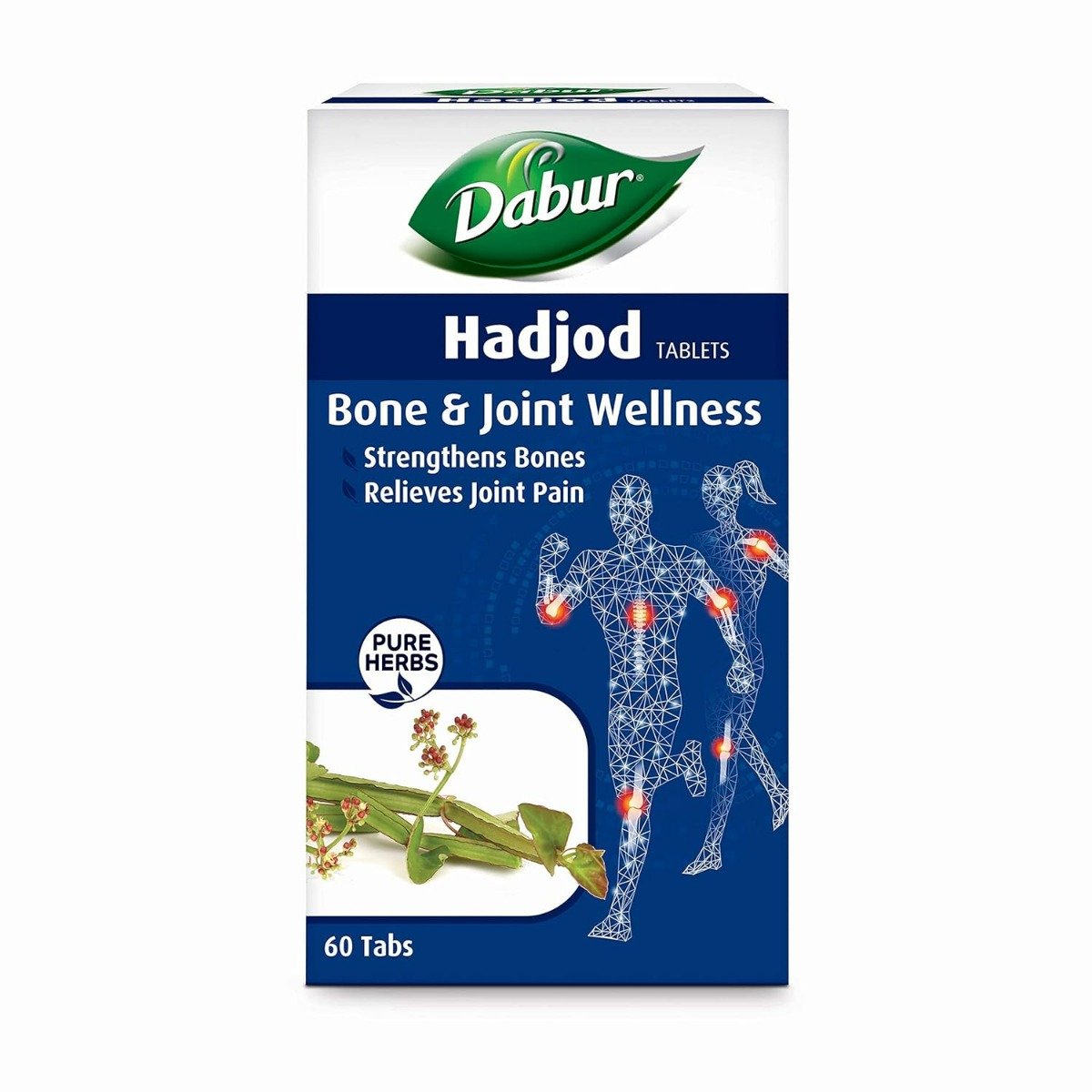 Dabur Hadjod for Bone & Joint Wellness, 60 Tablets, Pack of 1 Dabur Hadjod for Bone & Joint Wellness, 60 Tablets, Pack of 1