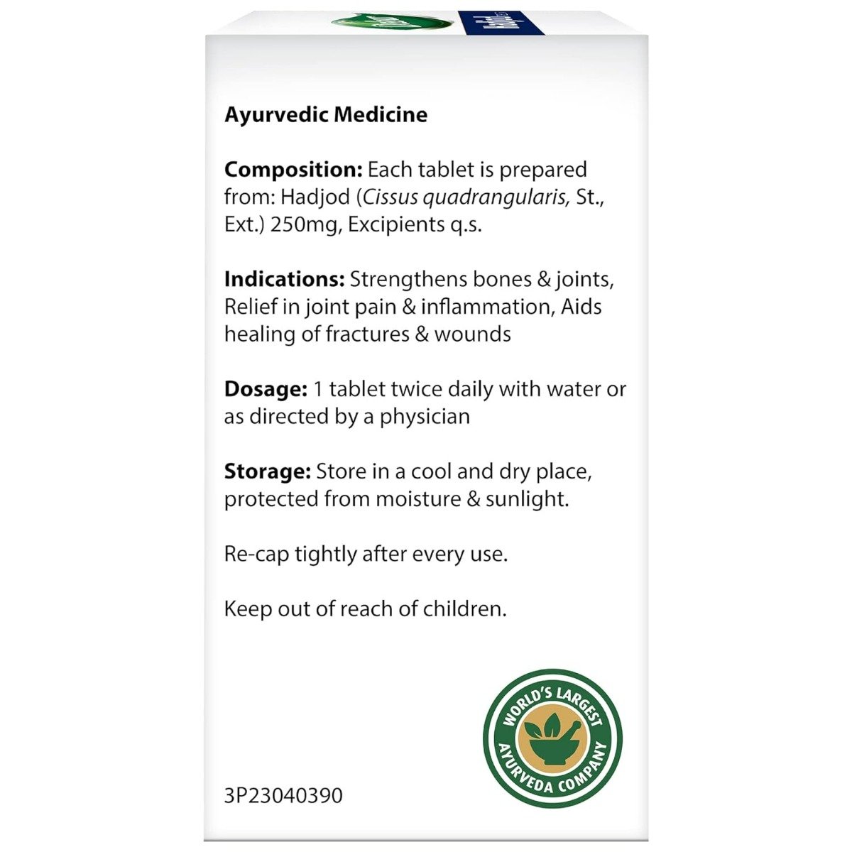 Dabur Hadjod for Bone & Joint Wellness, 60 Tablets, Pack of 1 Dabur Hadjod for Bone & Joint Wellness, 60 Tablets, Pack of 1