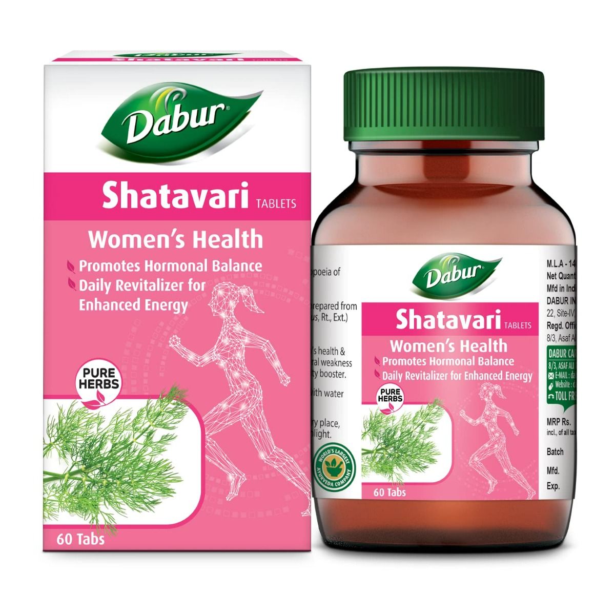 Buy Dabur Shatavari for Women's Health, 60 Tablets | 19 Minutes ...