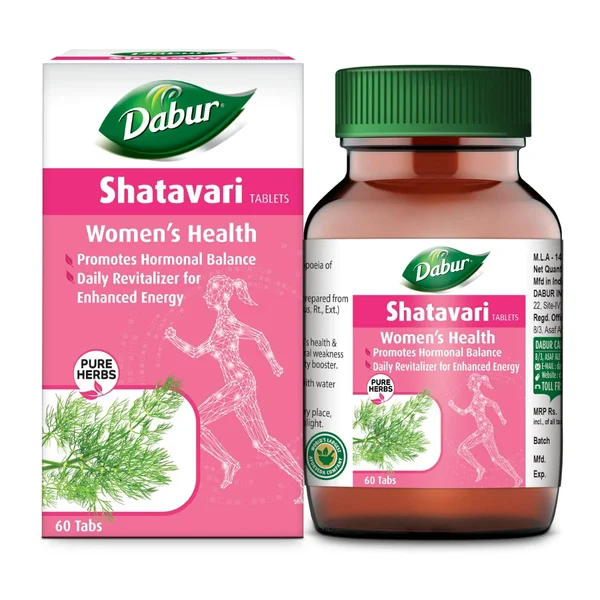 Dabur Shatavari for Women's Health, 60 Tablets, Pack of 1