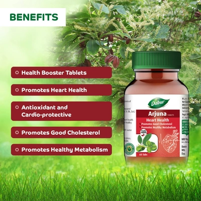 Dabur Arjuna for Heart Health, 60 Tablets, Pack of 1