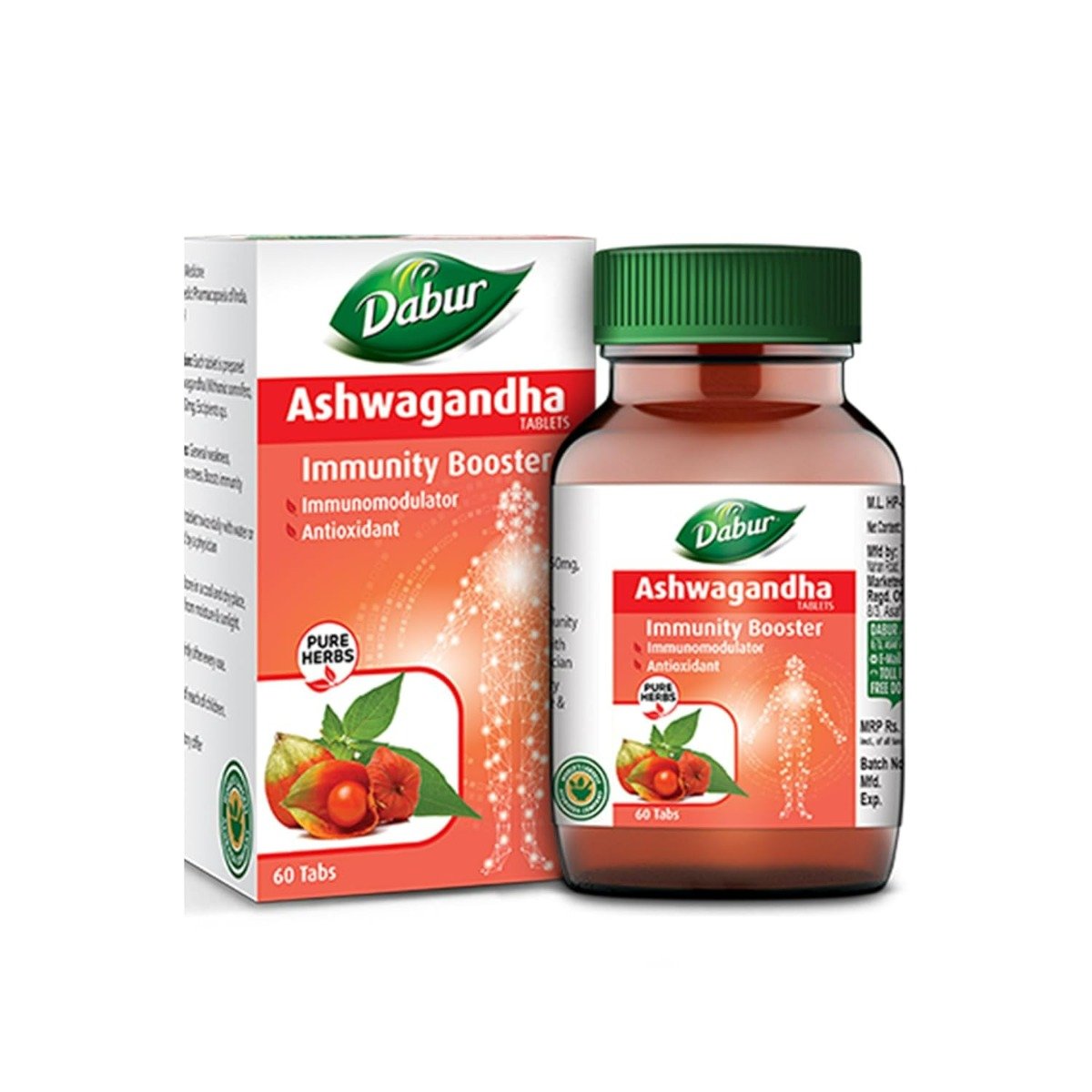 Dabur Ashwagandha for Immunity Booster, 60 Tablets, Pack of 1 Dabur Ashwagandha for Immunity Booster, 60 Tablets, Pack of 1