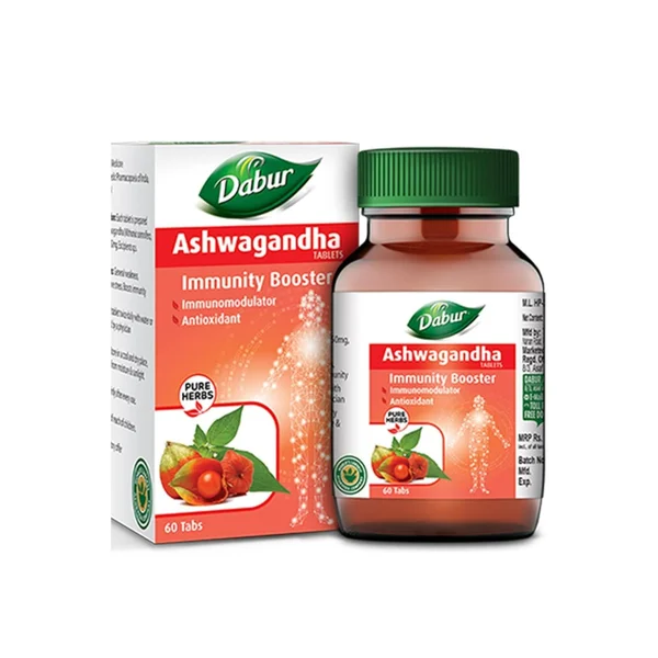 Dabur Ashwagandha for Immunity Booster, 60 Tablets, Pack of 1