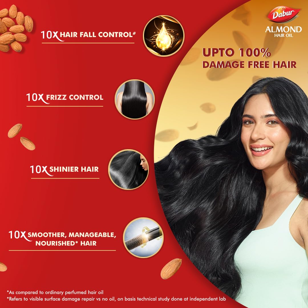 Dabur Almond Hair Oil, 290 ml, Pack of 1 Dabur Almond Hair Oil, 290 ml, Pack of 1