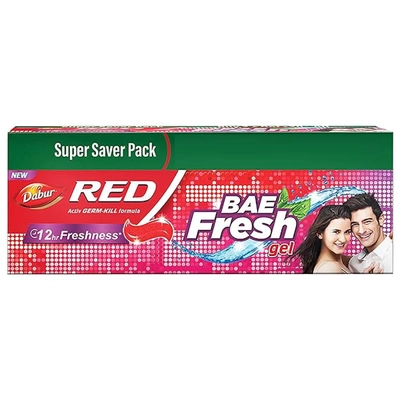 Dabur Red Bae Fresh Gel Toothpaste, 300 gm(2x150gm), Pack of 1