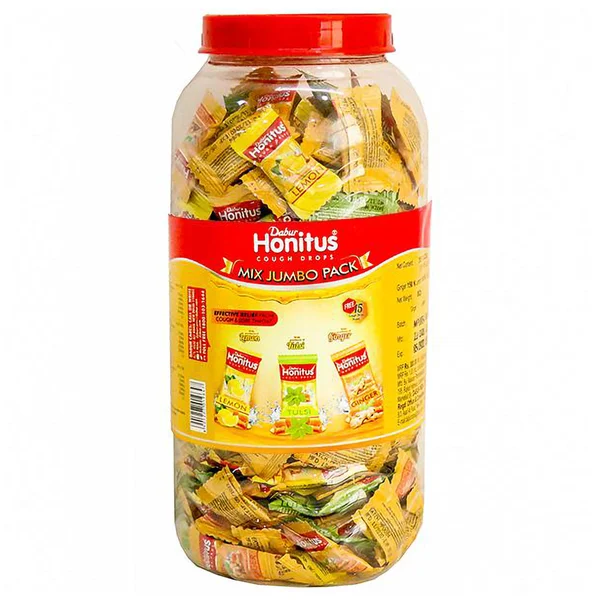 Dabur Honitus Cough Drops Mix Jumbo, 1 Count